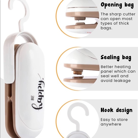 🖌 NIB 2-in-1 Mini Bag Sealer, Batteries Included 🖌 - Picture 4 of 8